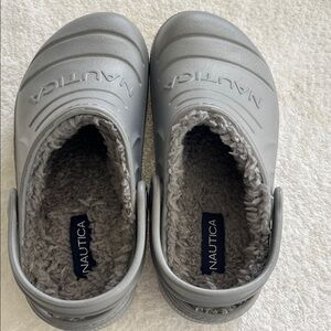 Nautica Kids Silver Slippers